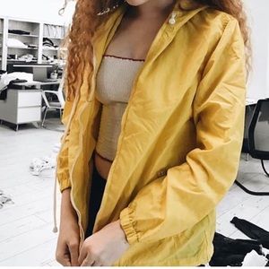 Brandy Melville Polly yellow windbreaker